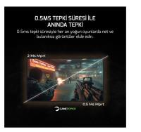 27 GAMEPOWER Vivid V60 27" Curved RGB Beyaz 240Hz 0.5ms Curved  VA Monitör 